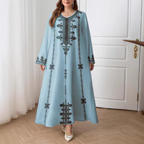Women's Casual Loose Elegant Robe Dress