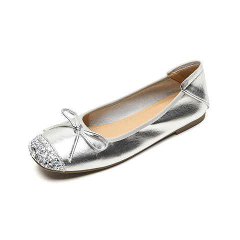 Women's Soft-soled Low-cut Bow-tie Flat Shoes