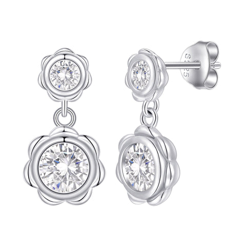 High-End 925 Sterling Silver Tassel Earrings