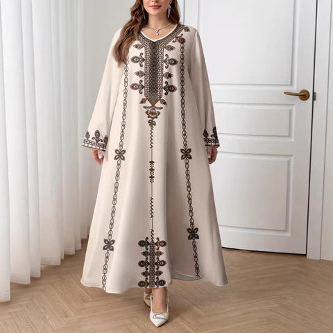 Women's Casual Loose Elegant Robe Dress