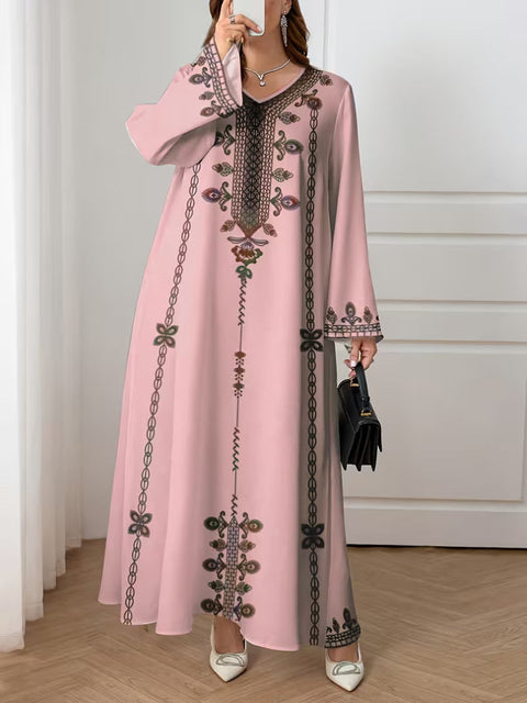 Women's Casual Loose Elegant Robe Dress