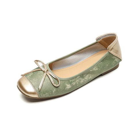Women's Soft-soled Low-cut Bow-tie Flat Shoes