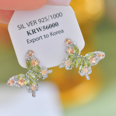 Butterfly Zircon Exquisite And Versatile Niche Earrings