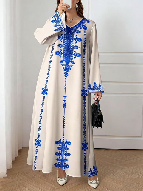 Women's Casual Loose Elegant Robe Dress