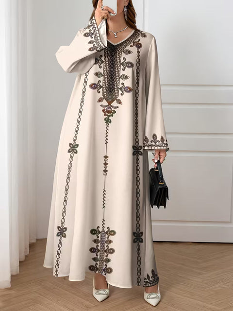 Women's Casual Loose Elegant Robe Dress